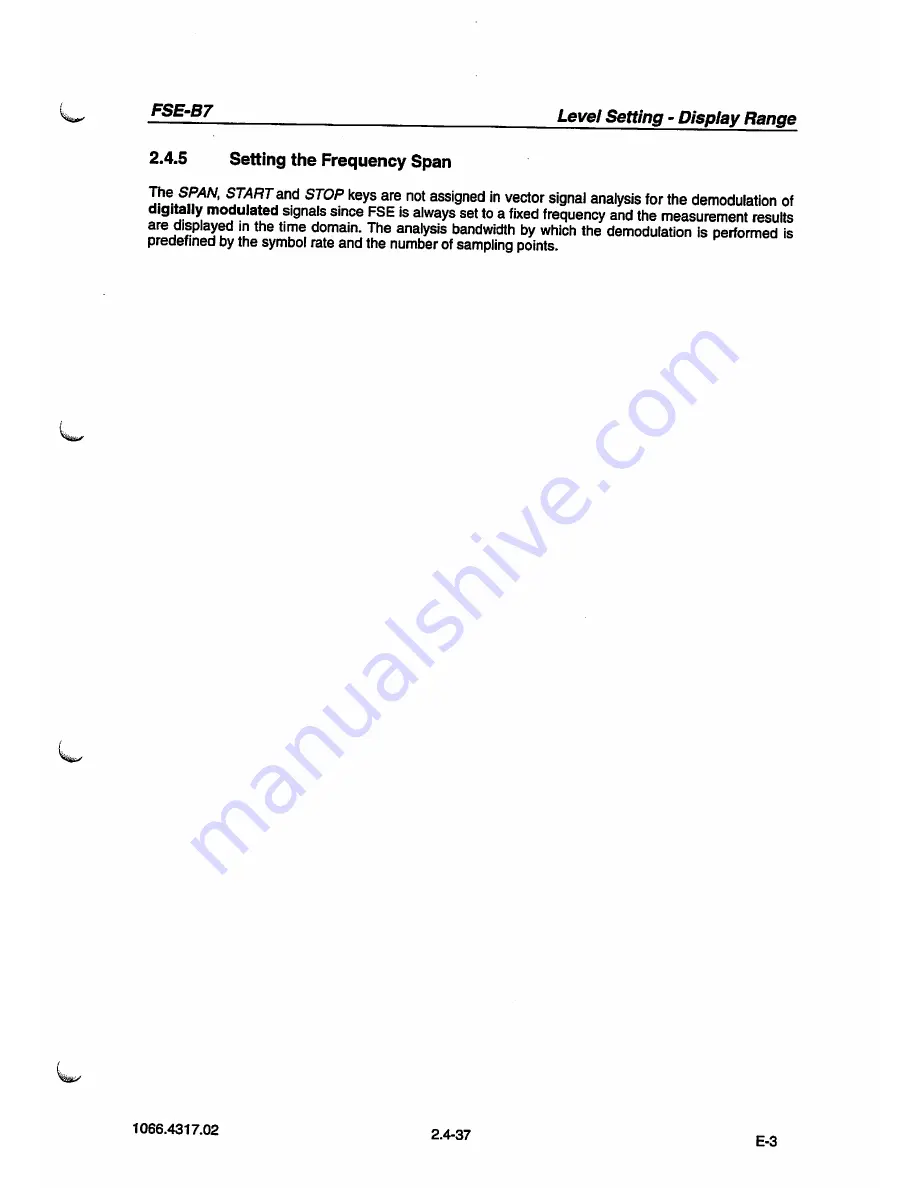 Rohde & Schwarz FSE-B7 Operating Manual Download Page 65