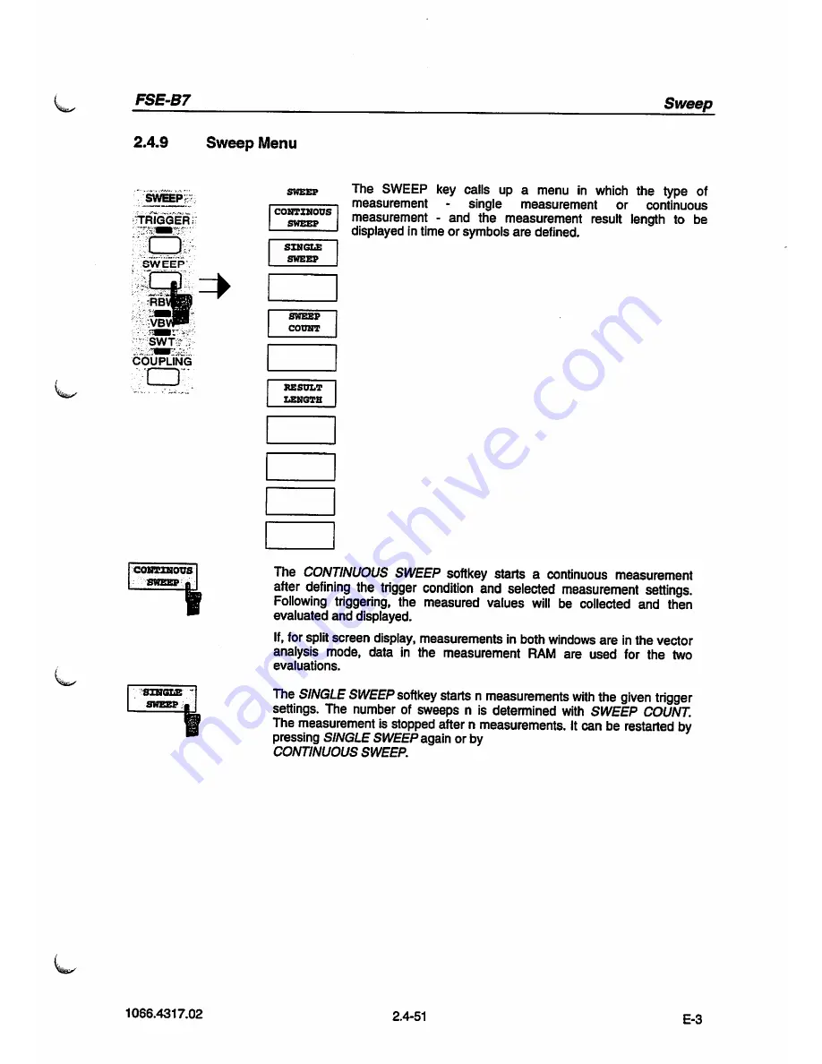 Rohde & Schwarz FSE-B7 Operating Manual Download Page 79