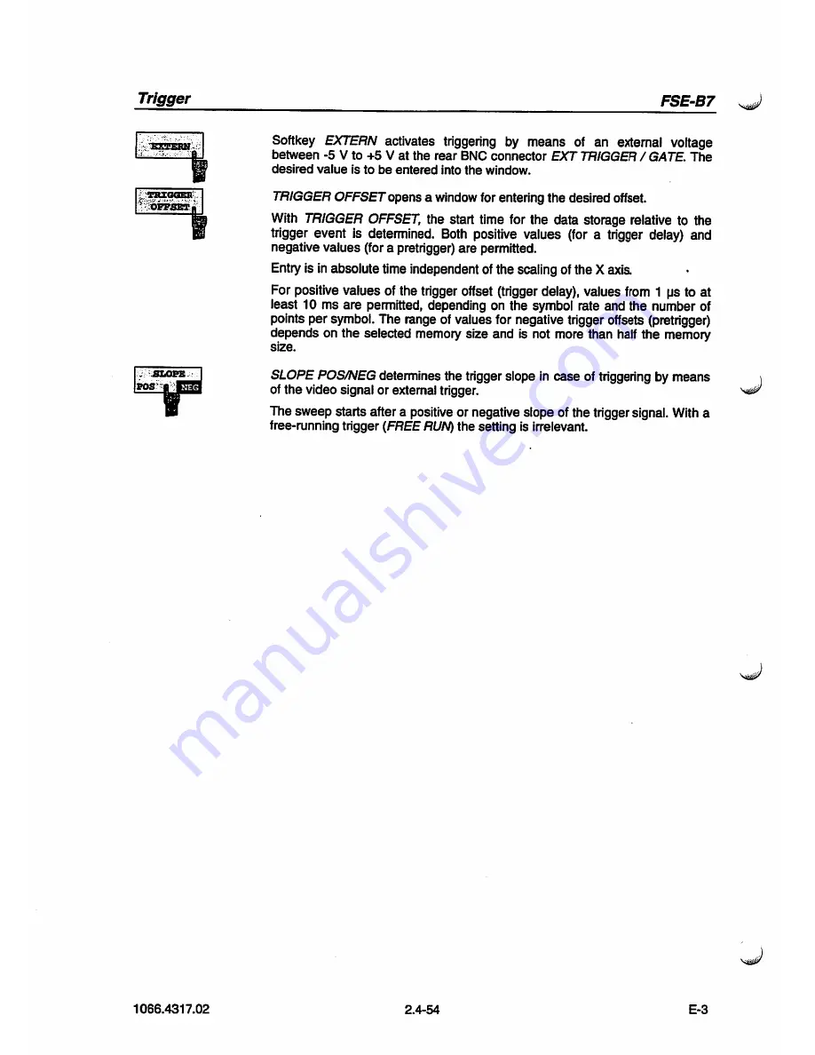 Rohde & Schwarz FSE-B7 Operating Manual Download Page 82