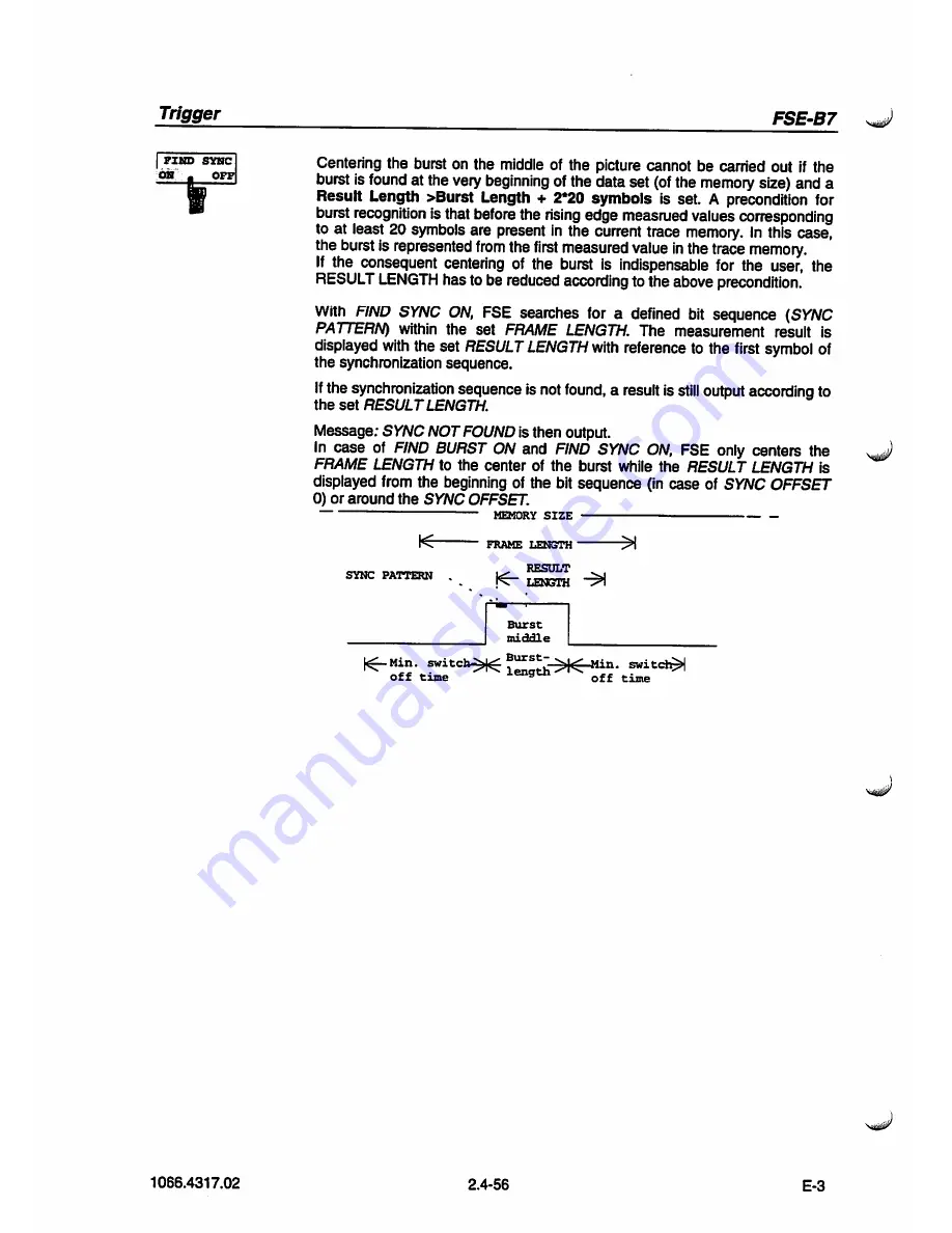 Rohde & Schwarz FSE-B7 Operating Manual Download Page 84