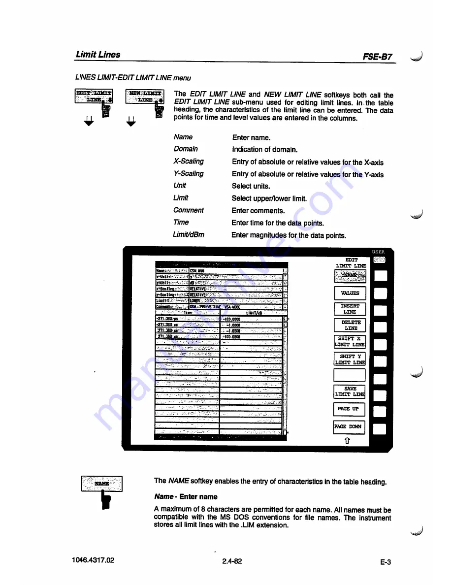 Rohde & Schwarz FSE-B7 Operating Manual Download Page 110