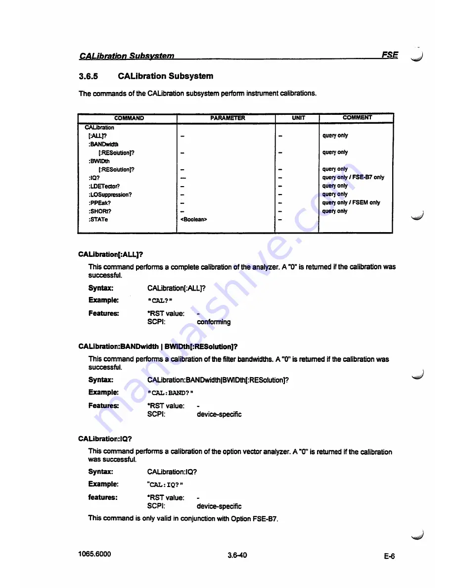 Rohde & Schwarz FSE-B7 Operating Manual Download Page 152