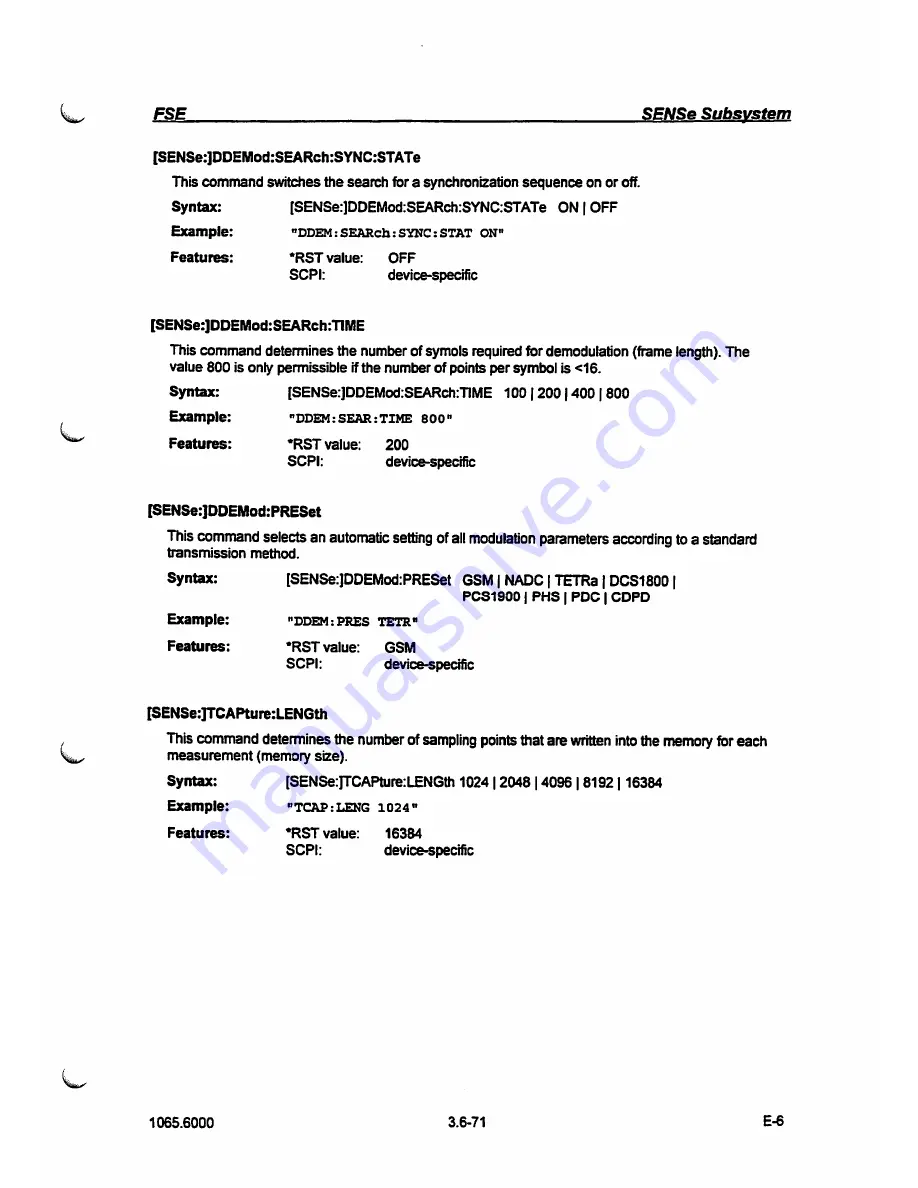 Rohde & Schwarz FSE-B7 Operating Manual Download Page 183