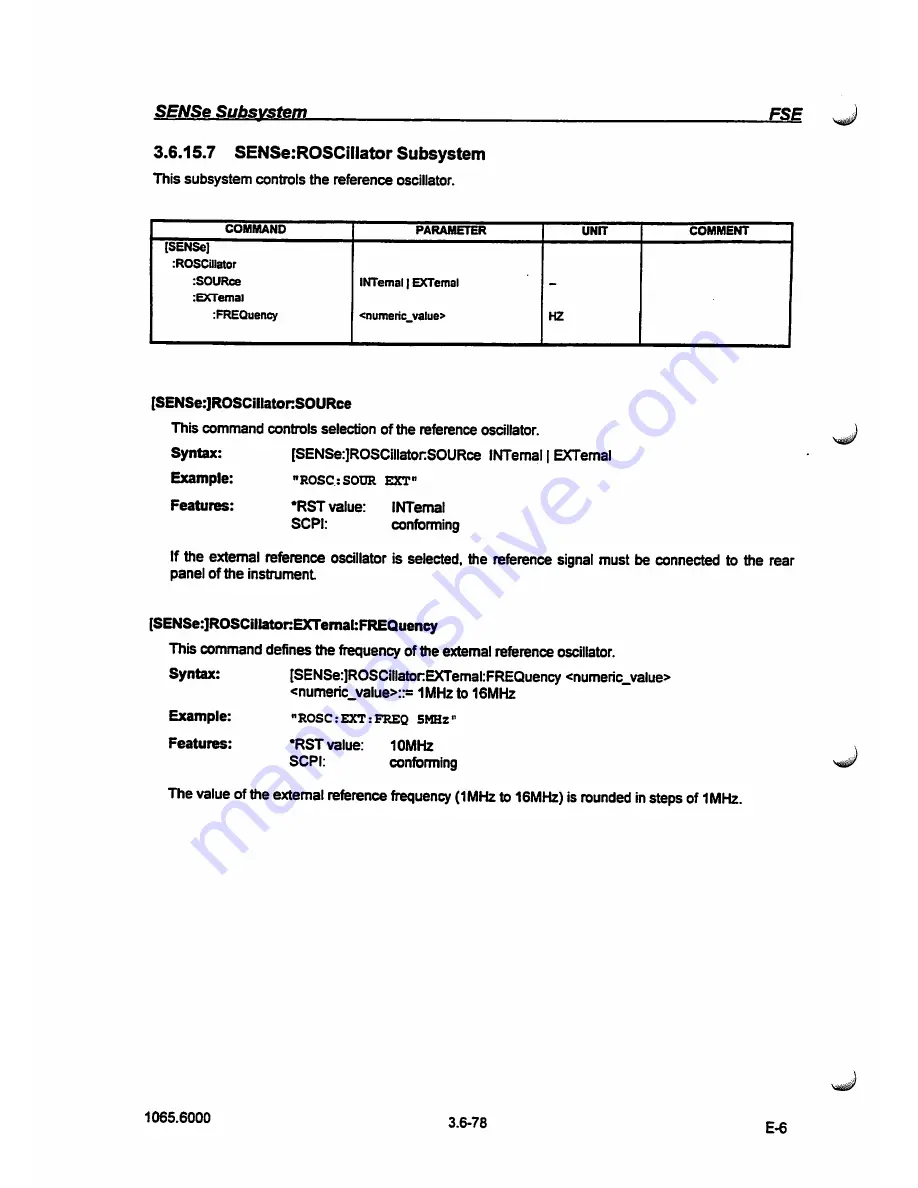 Rohde & Schwarz FSE-B7 Operating Manual Download Page 190