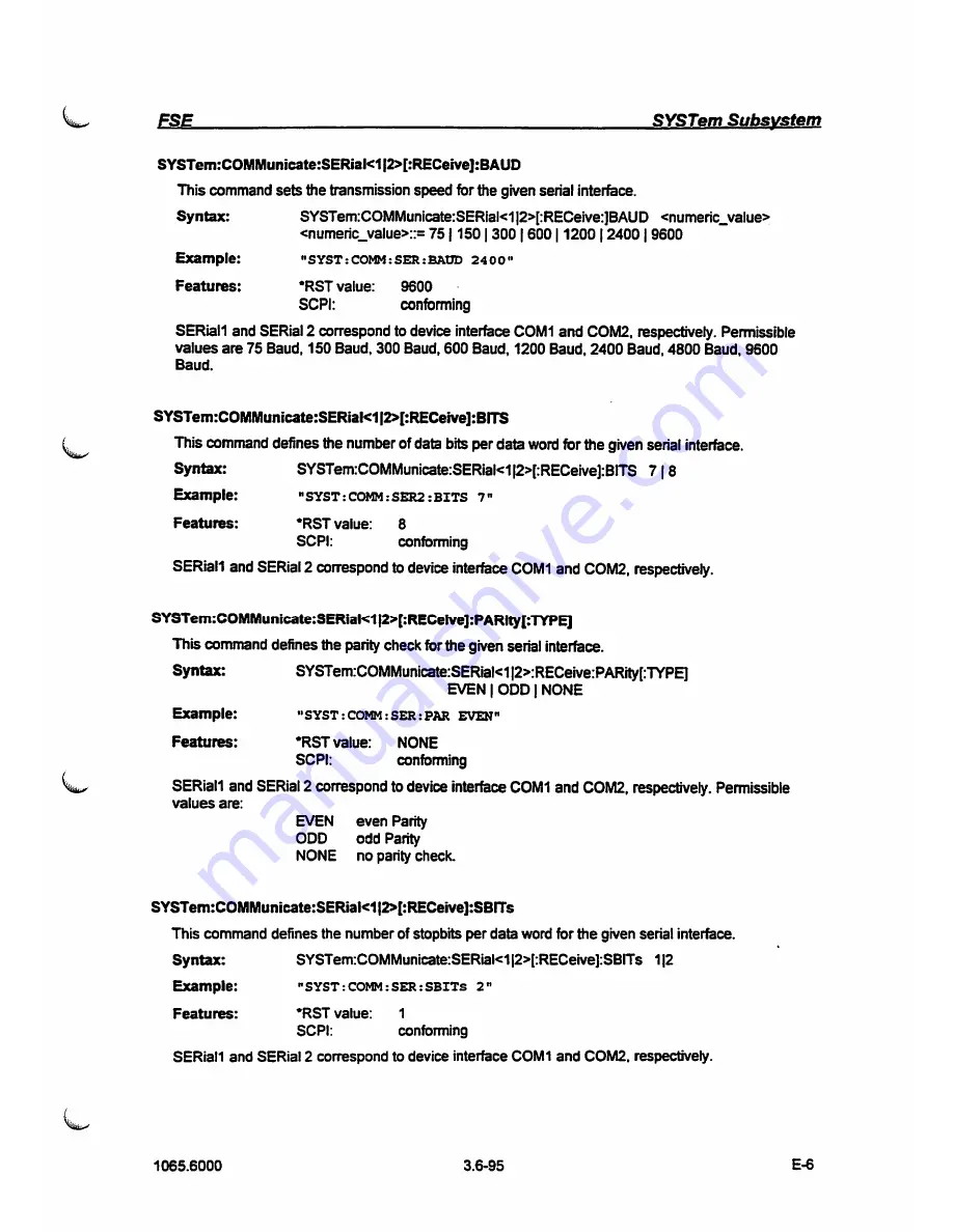 Rohde & Schwarz FSE-B7 Operating Manual Download Page 207