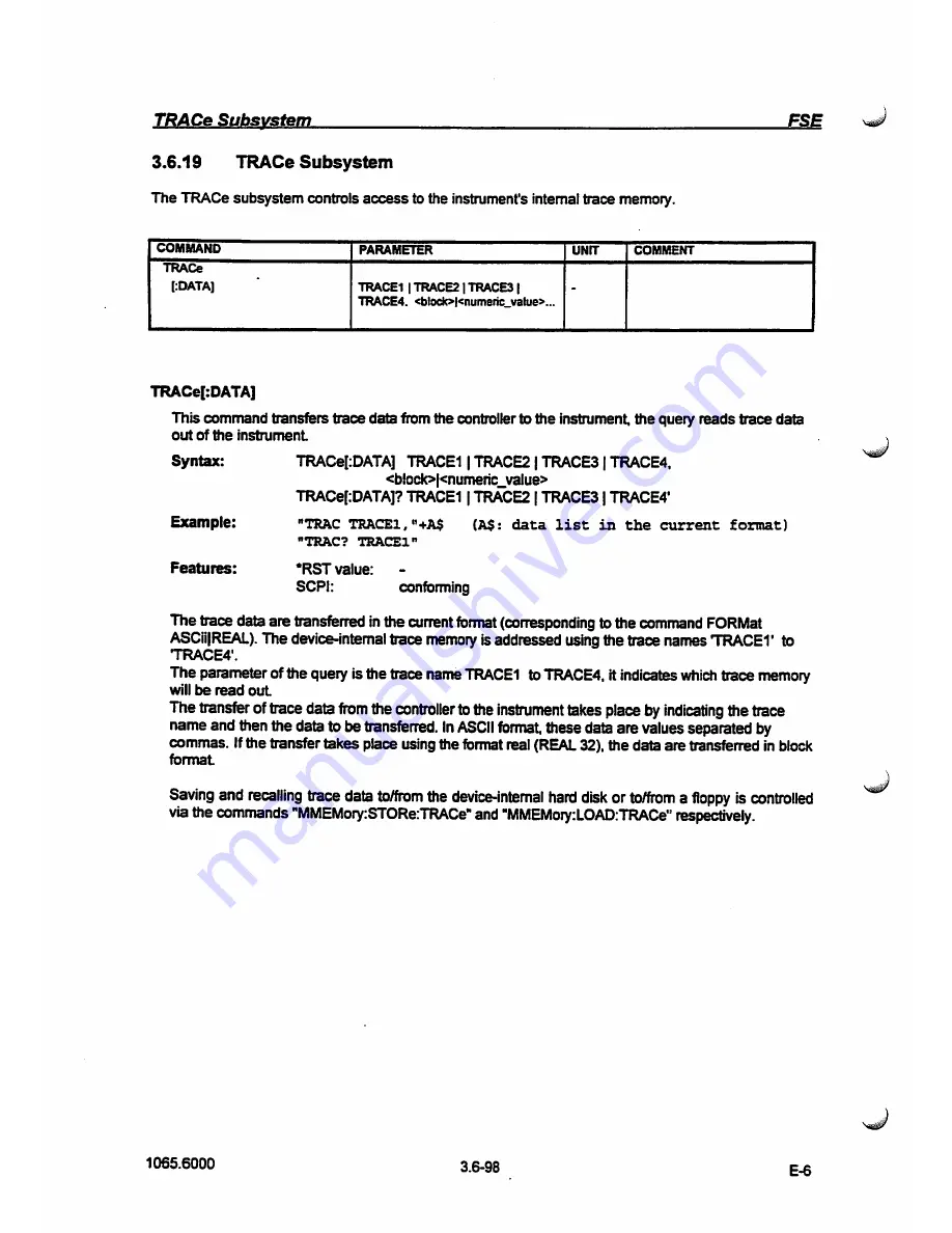 Rohde & Schwarz FSE-B7 Operating Manual Download Page 210