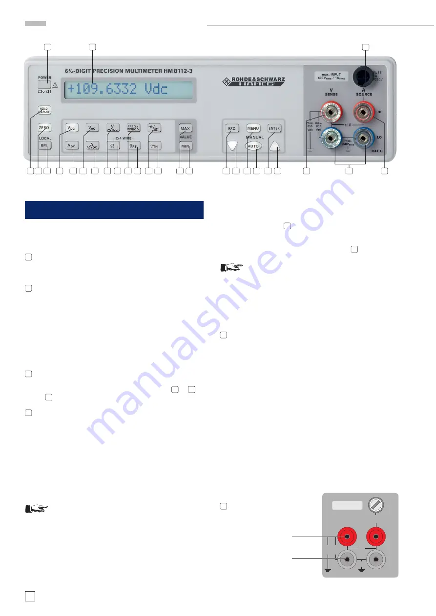 Rohde & Schwarz Hameg HM8112-3 Manual Download Page 52