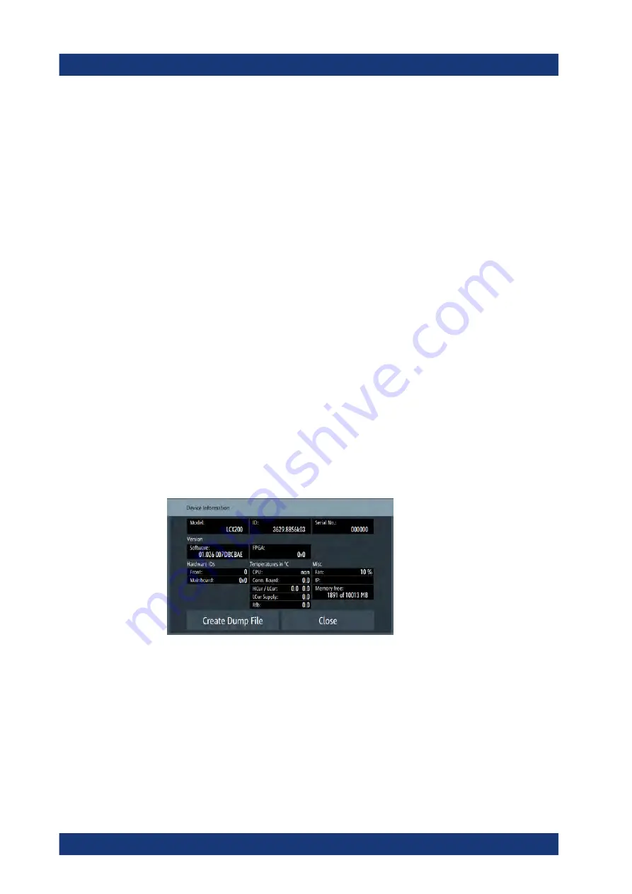 Rohde & Schwarz R&S LCX Series User Manual Download Page 129