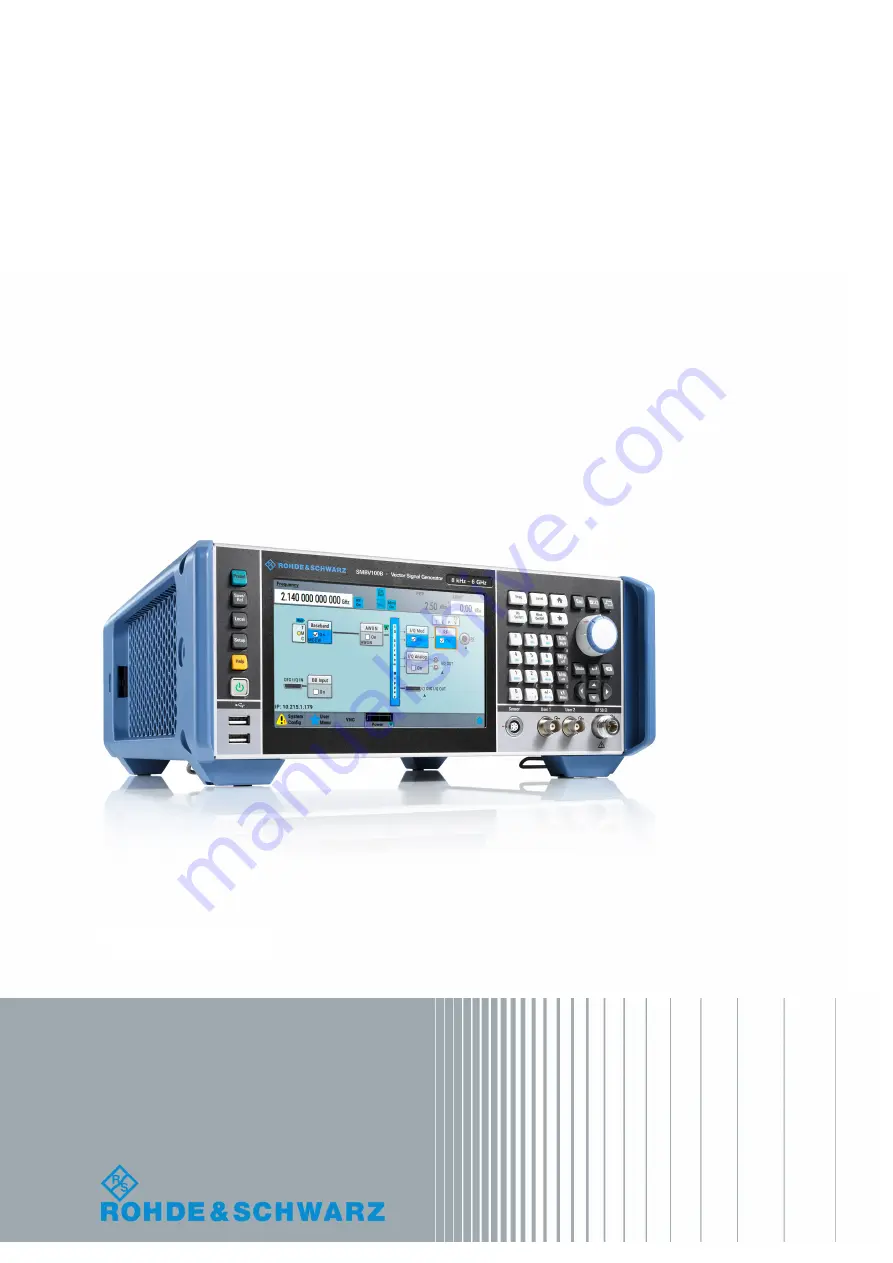 Rohde & Schwarz SMBV100B User Manual Download Page 1