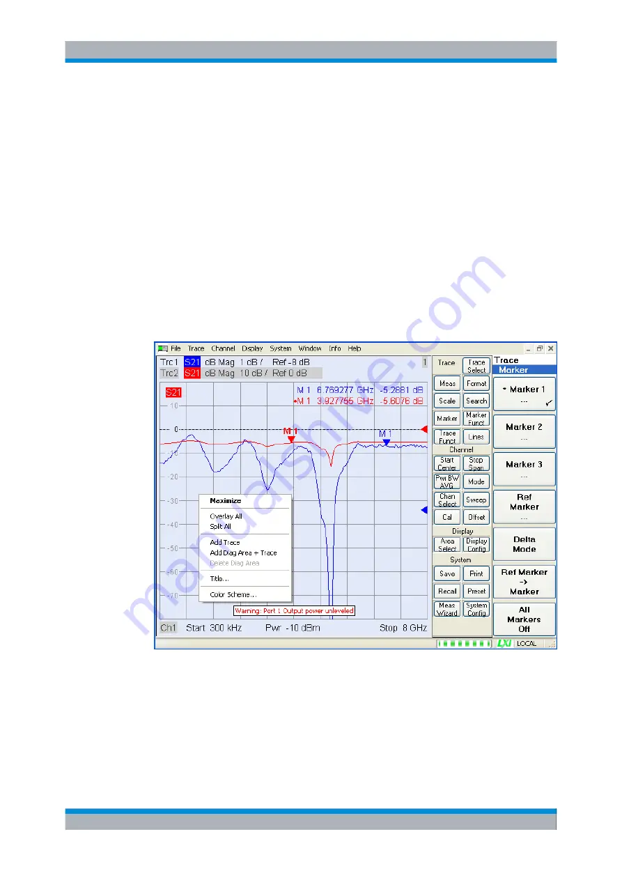 Rohde & Schwarz ZVA110 Quick Start Manual Download Page 50