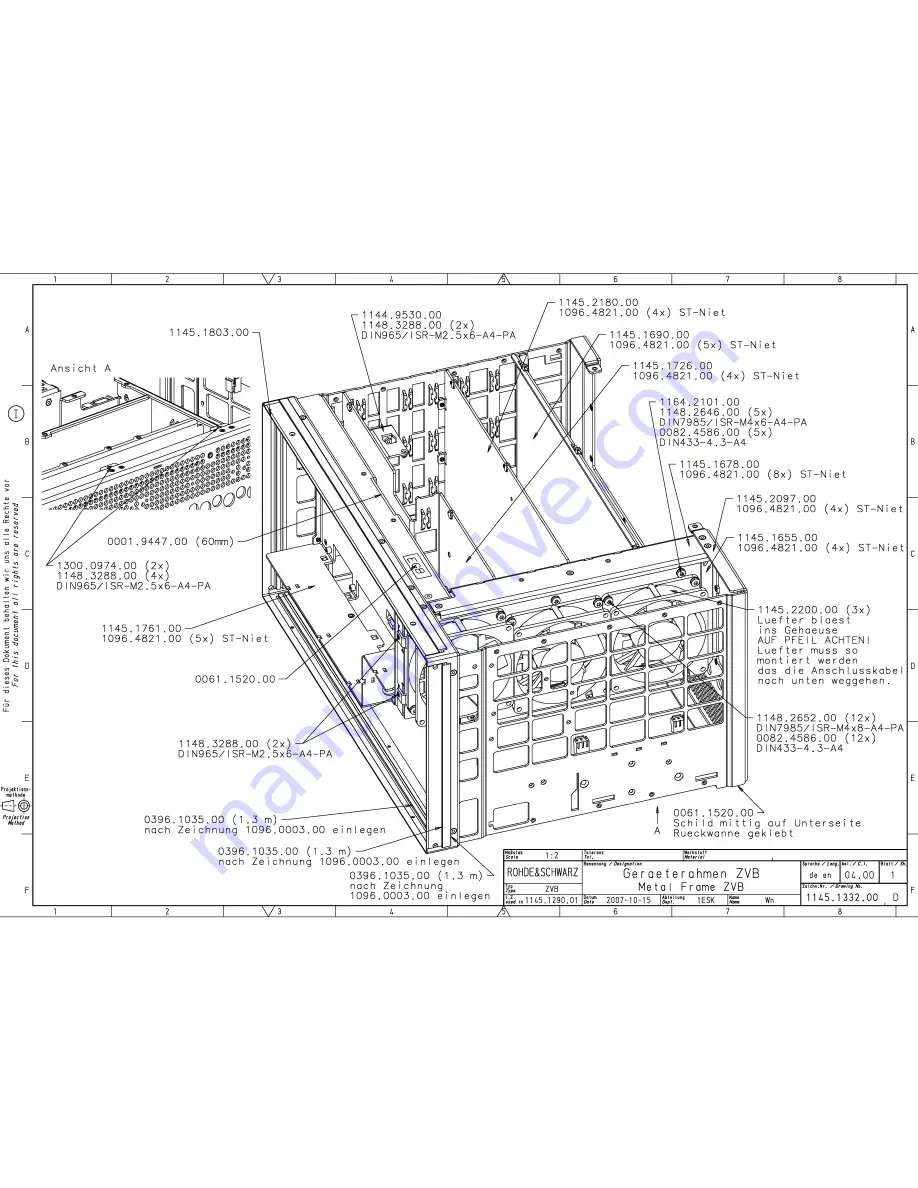 Rohde & Schwarz ZVB 14 Service Manual Download Page 182