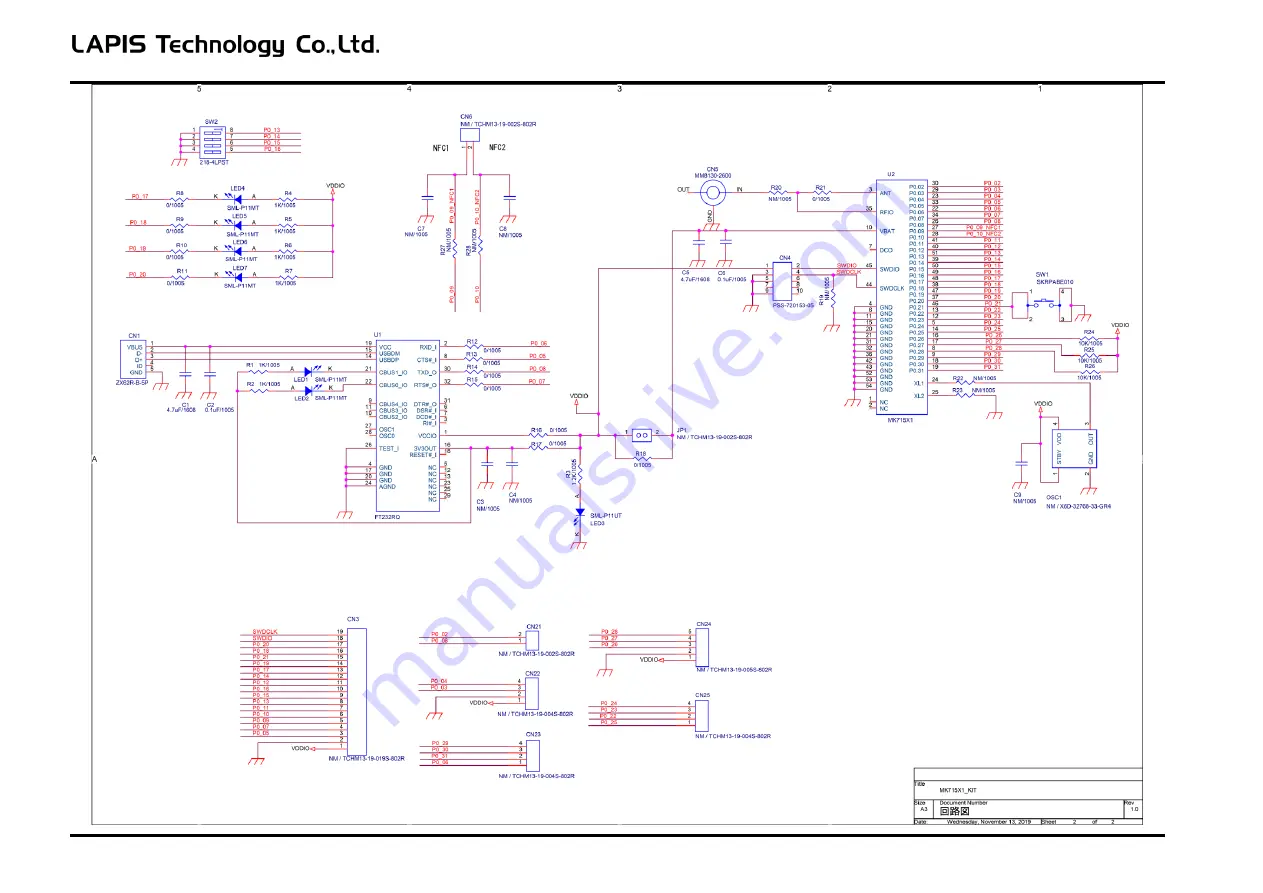 Rohm Lapis MK715 1 Evaluation Kit Mini Plus Series Hardware Manual Download Page 9