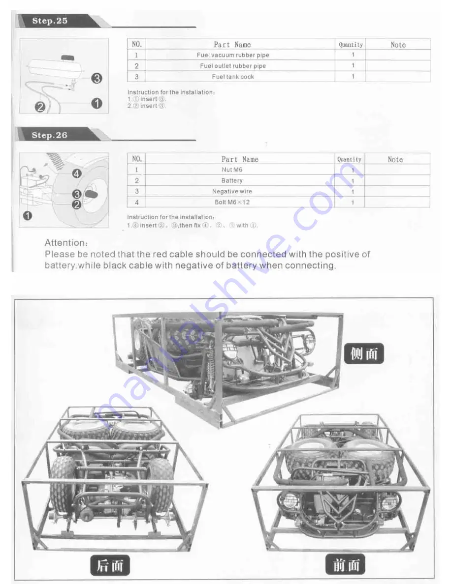 Roketa KTR-150 Go Kart Instructions For Installation And Operation Manual Download Page 8