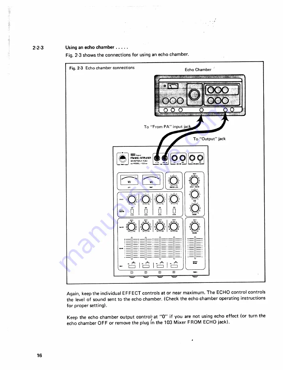 Roland 103 Instruction Manual Download Page 16