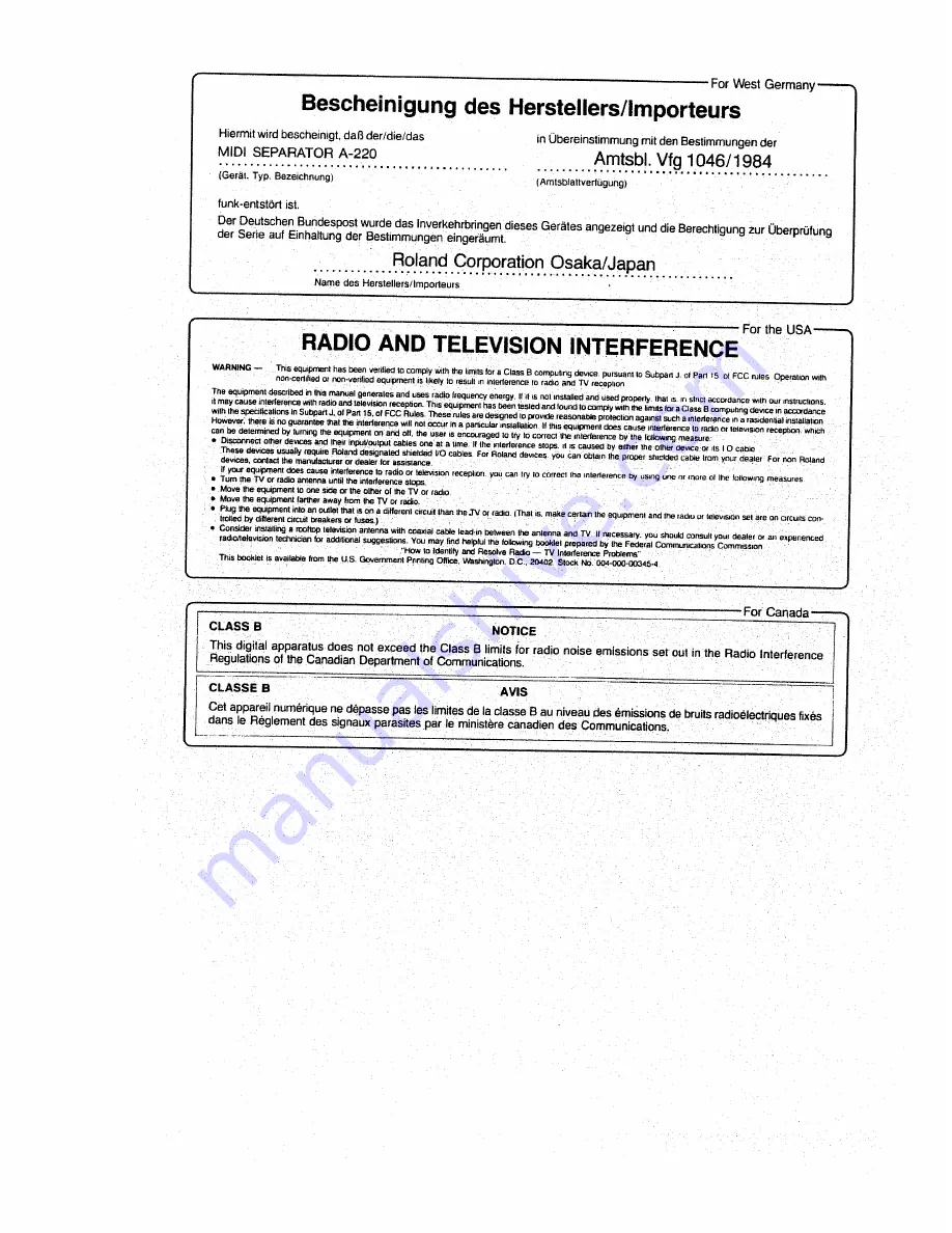 Roland A-220 Owner'S Manual Download Page 25