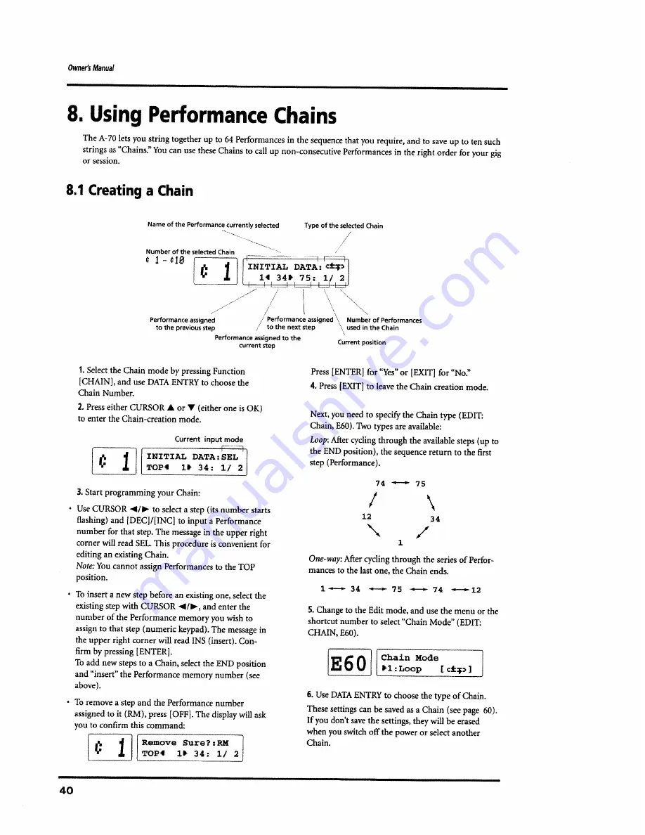 Roland A-70 Owner'S Manual Download Page 40