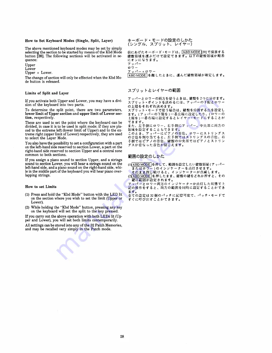 Roland AX-1 Owner'S Manual Download Page 28