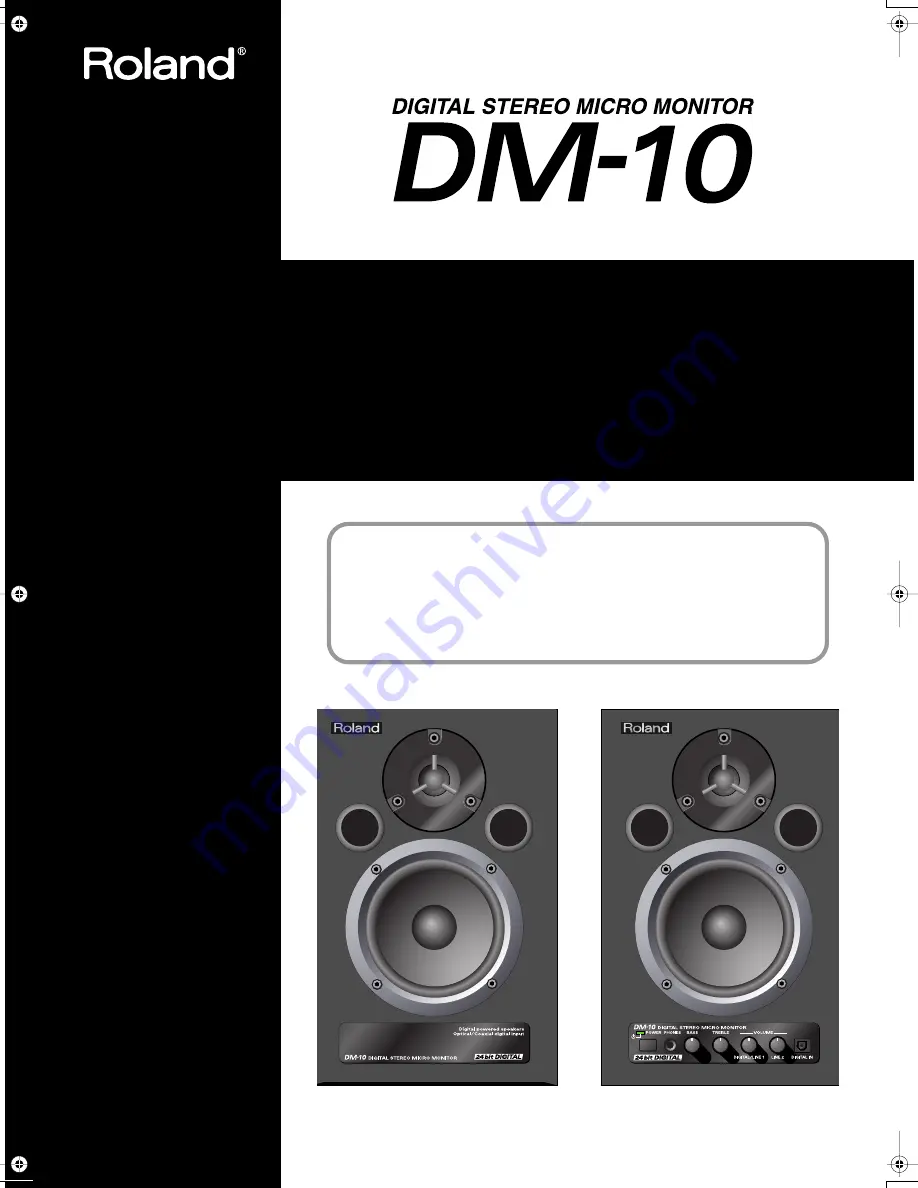 Roland Dm-10 Owner'S Manual Download Page 1