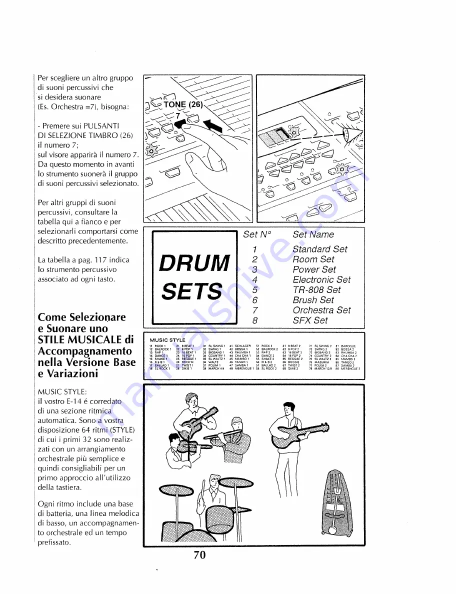 Roland E-14 Owner'S Manual Download Page 70