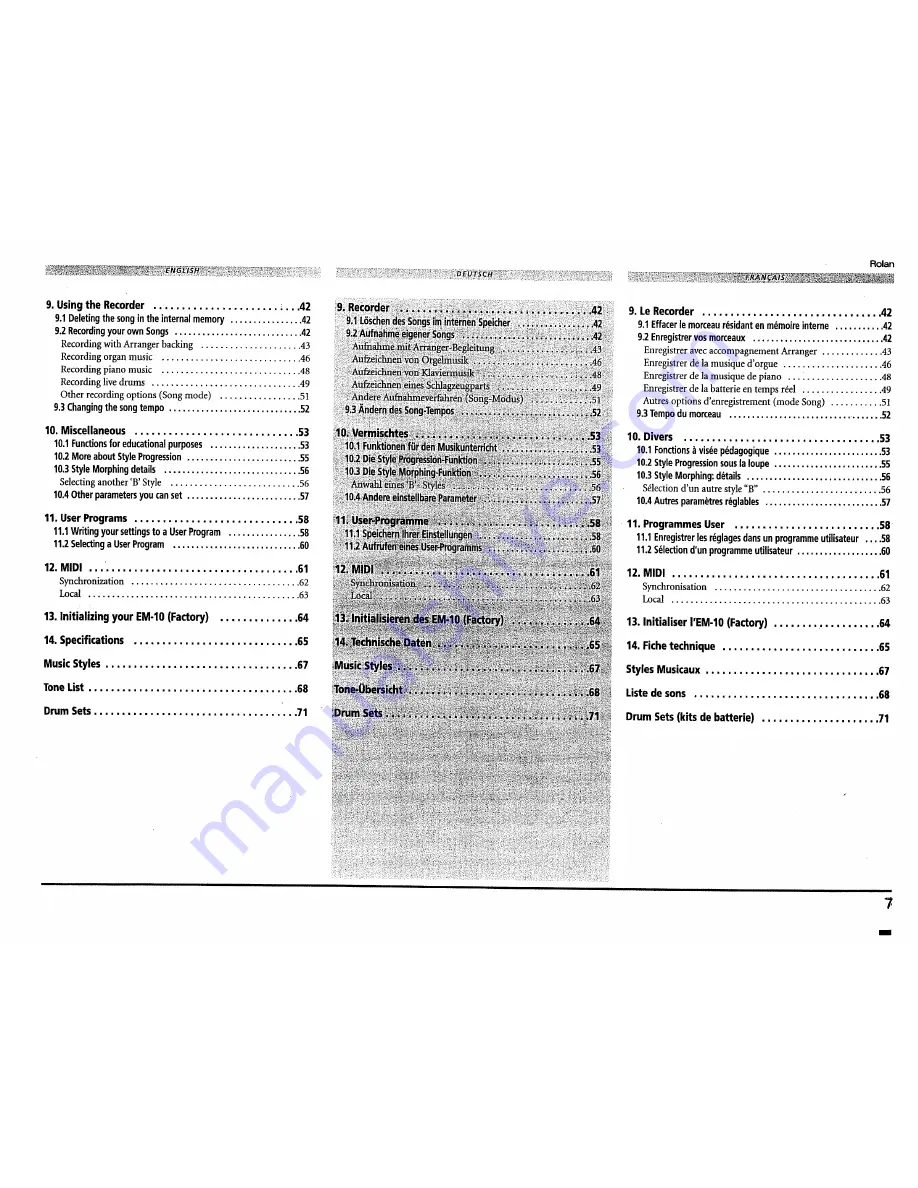 Roland EM-10 Owner'S Manual Download Page 7