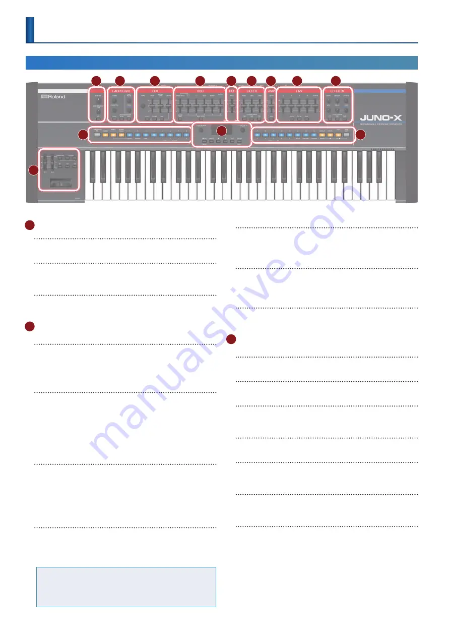 Roland JUNO-X Скачать руководство пользователя страница 6