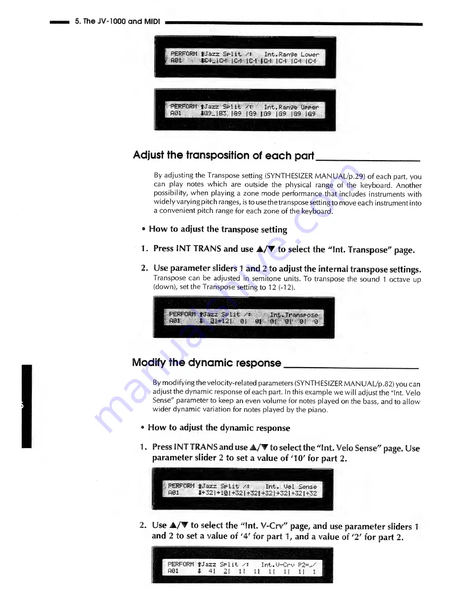 Roland JV-1000 Introductory Manual Download Page 90