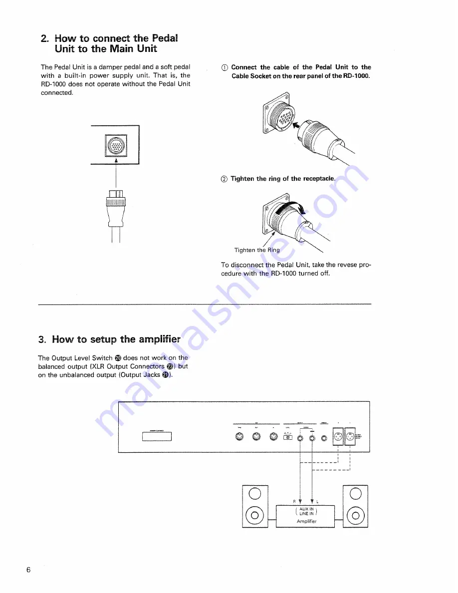 Roland RD-1000 Owner'S Manual Download Page 6