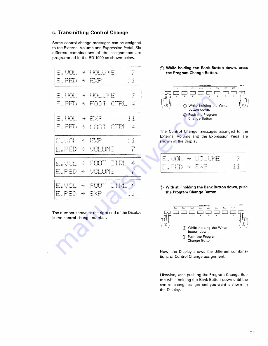 Roland RD-1000 Owner'S Manual Download Page 21