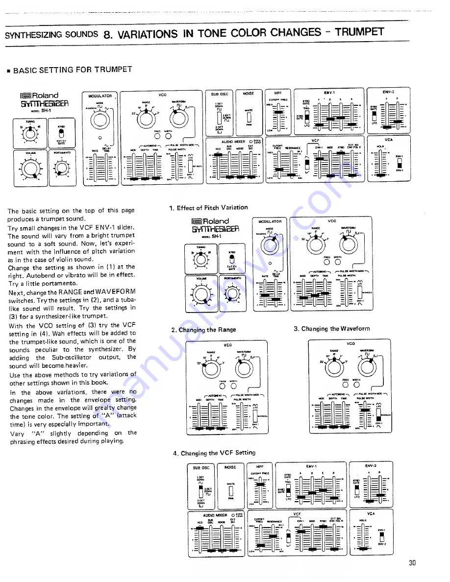 Roland SH-1 Instruction Manual Download Page 31