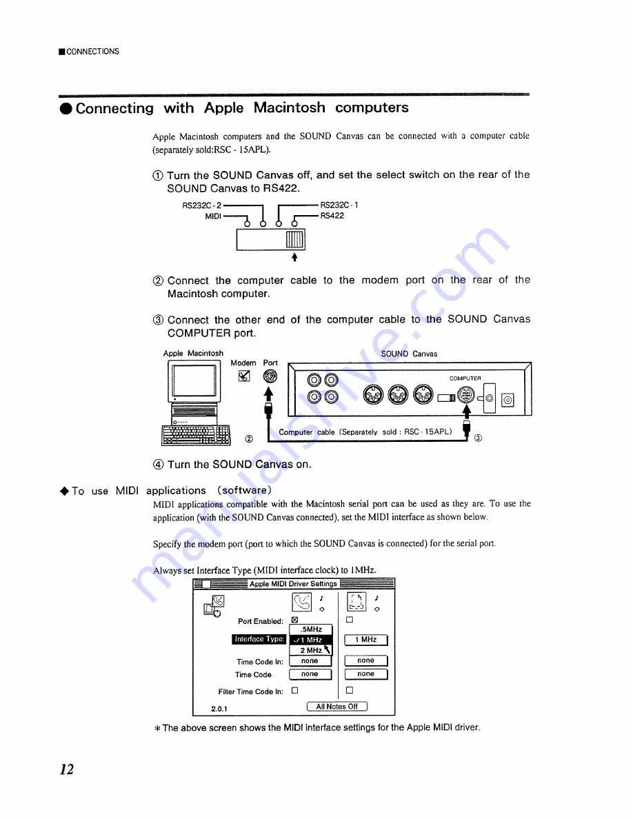 Roland Sound Canvas SC-55mkII Owner'S Manual Download Page 12