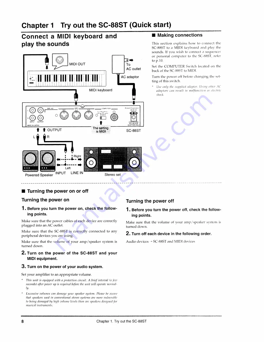 Roland Sound Canvas SC-88ST Скачать руководство пользователя страница 8