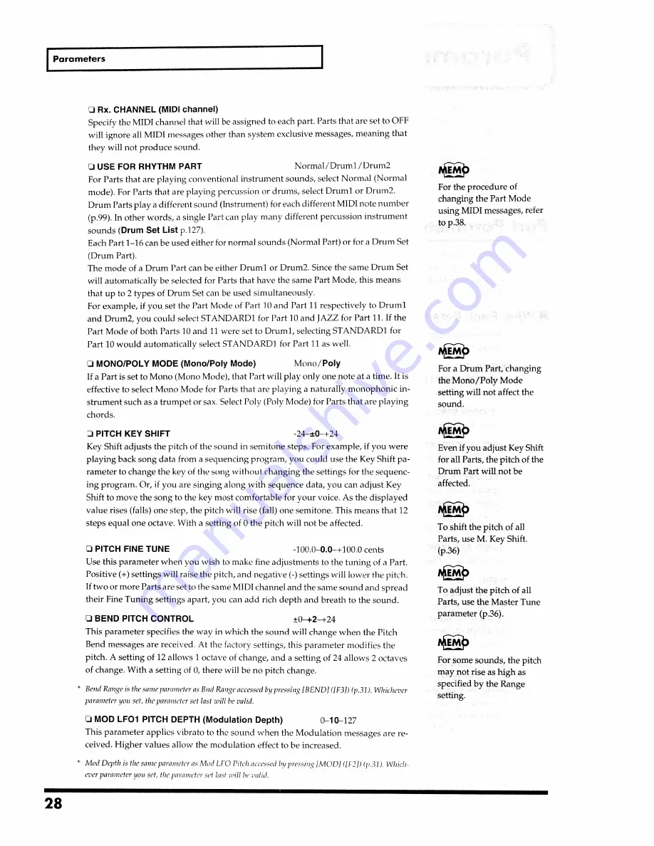 Roland SoundCanvas SC-8820 Owner'S Manual Download Page 28