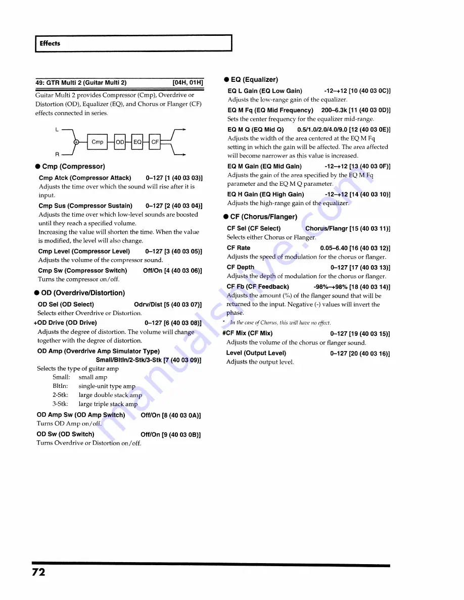 Roland SoundCanvas SC-8820 Скачать руководство пользователя страница 72