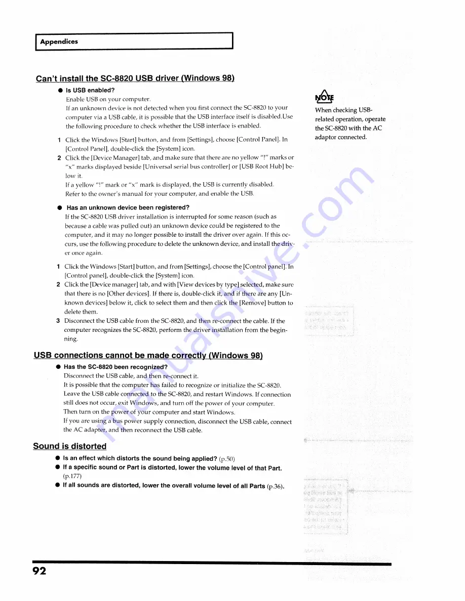 Roland SoundCanvas SC-8820 Owner'S Manual Download Page 92