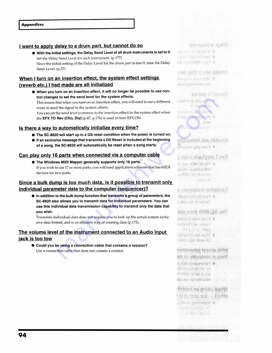 Roland SoundCanvas SC-8820 Owner'S Manual Download Page 94