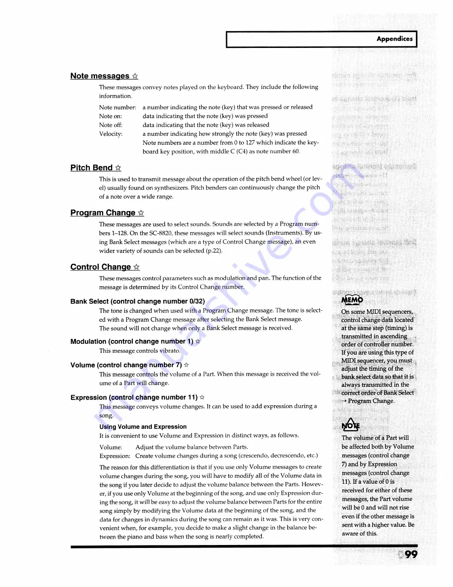 Roland SoundCanvas SC-8820 Owner'S Manual Download Page 99