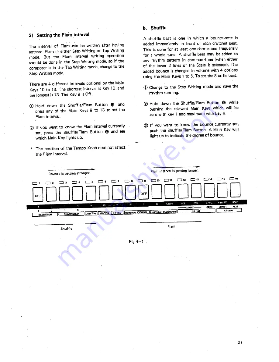 Roland TR-707 Owner'S Manual Download Page 21