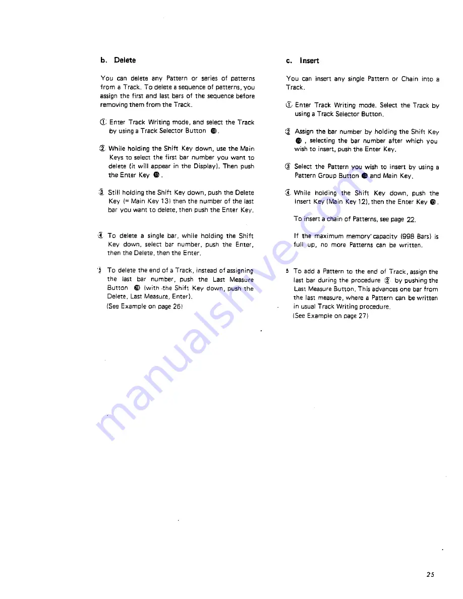 Roland TR-707 Owner'S Manual Download Page 25