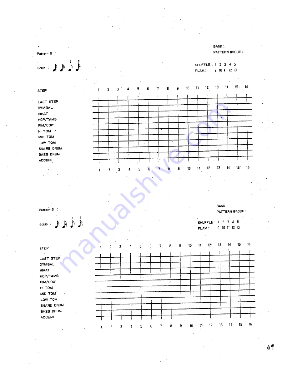 Roland TR-707 Owner'S Manual Download Page 49