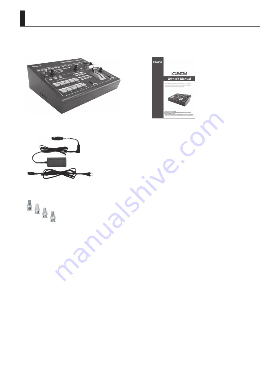 Roland V-40HD Owner'S Manual Download Page 7