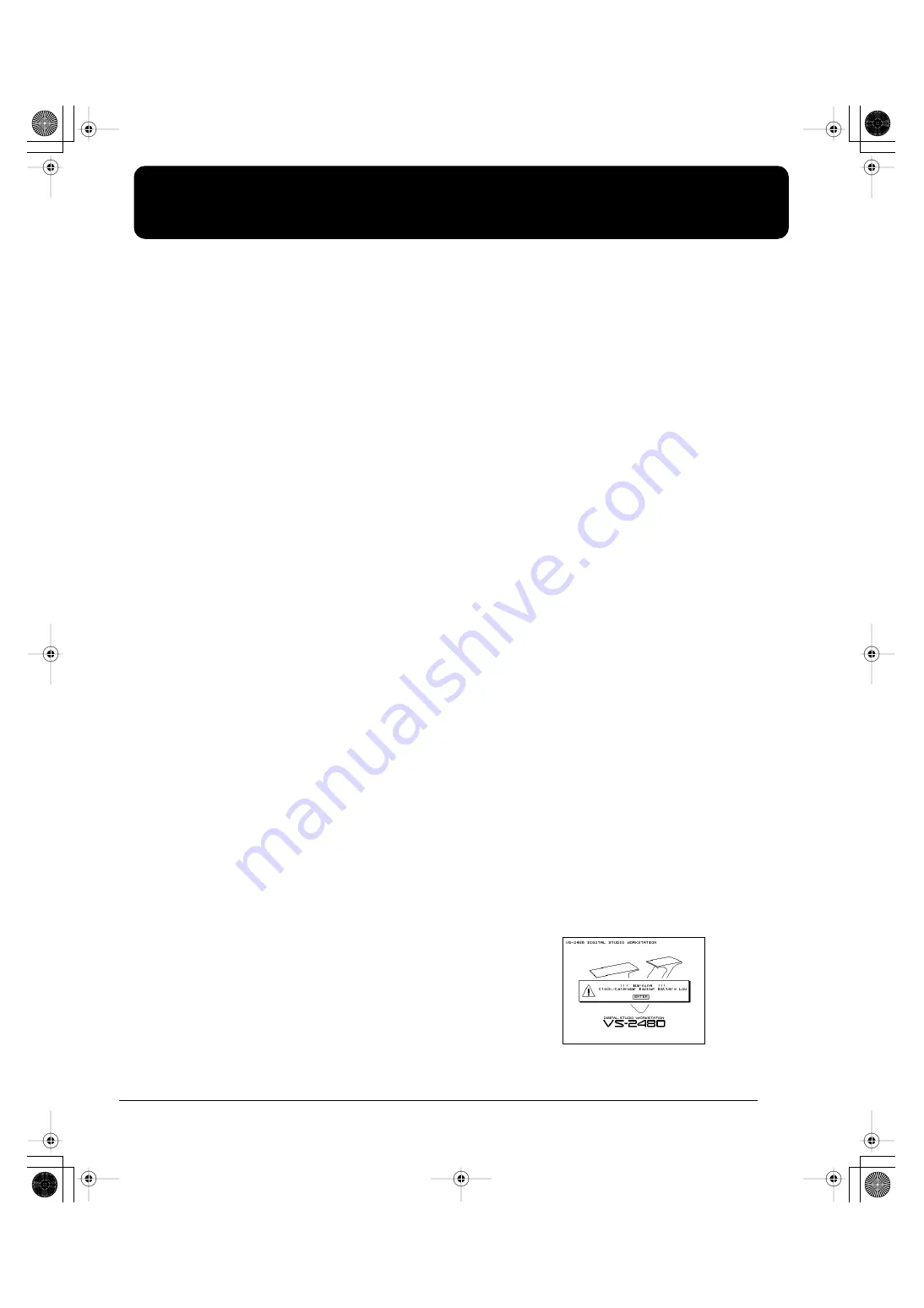 Roland V-studio VS-2480 Owner'S Manual Download Page 6