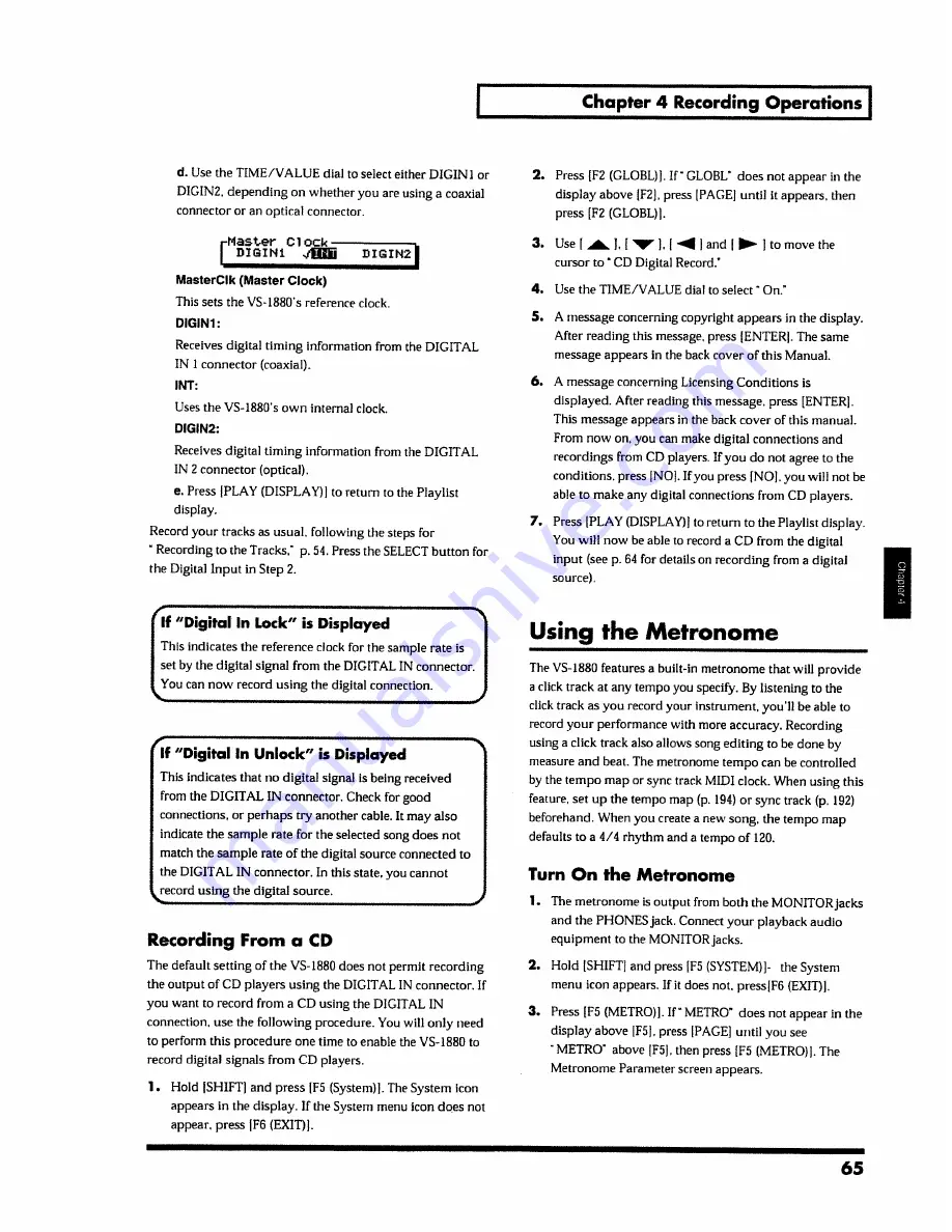 Roland VS-1880 Owner'S Manual Download Page 65