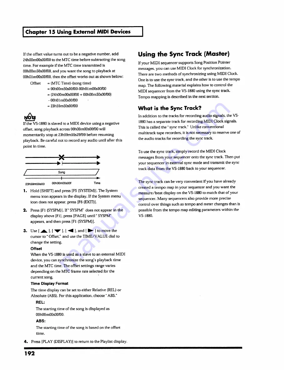 Roland VS-1880 Owner'S Manual Download Page 192