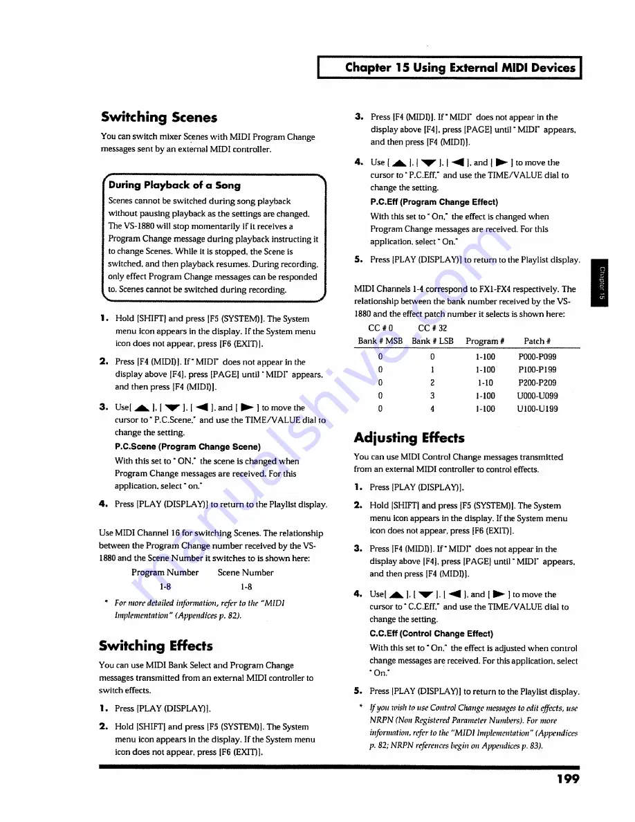 Roland VS-1880 Owner'S Manual Download Page 199