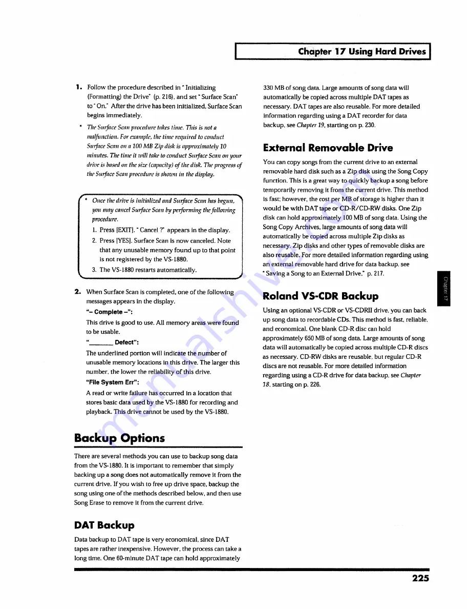 Roland VS-1880 Owner'S Manual Download Page 225