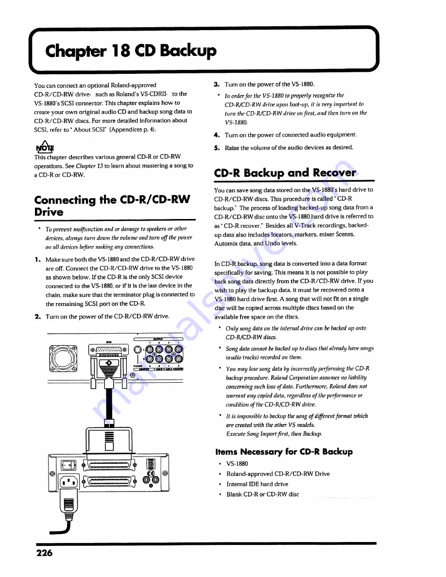 Roland VS-1880 Owner'S Manual Download Page 226