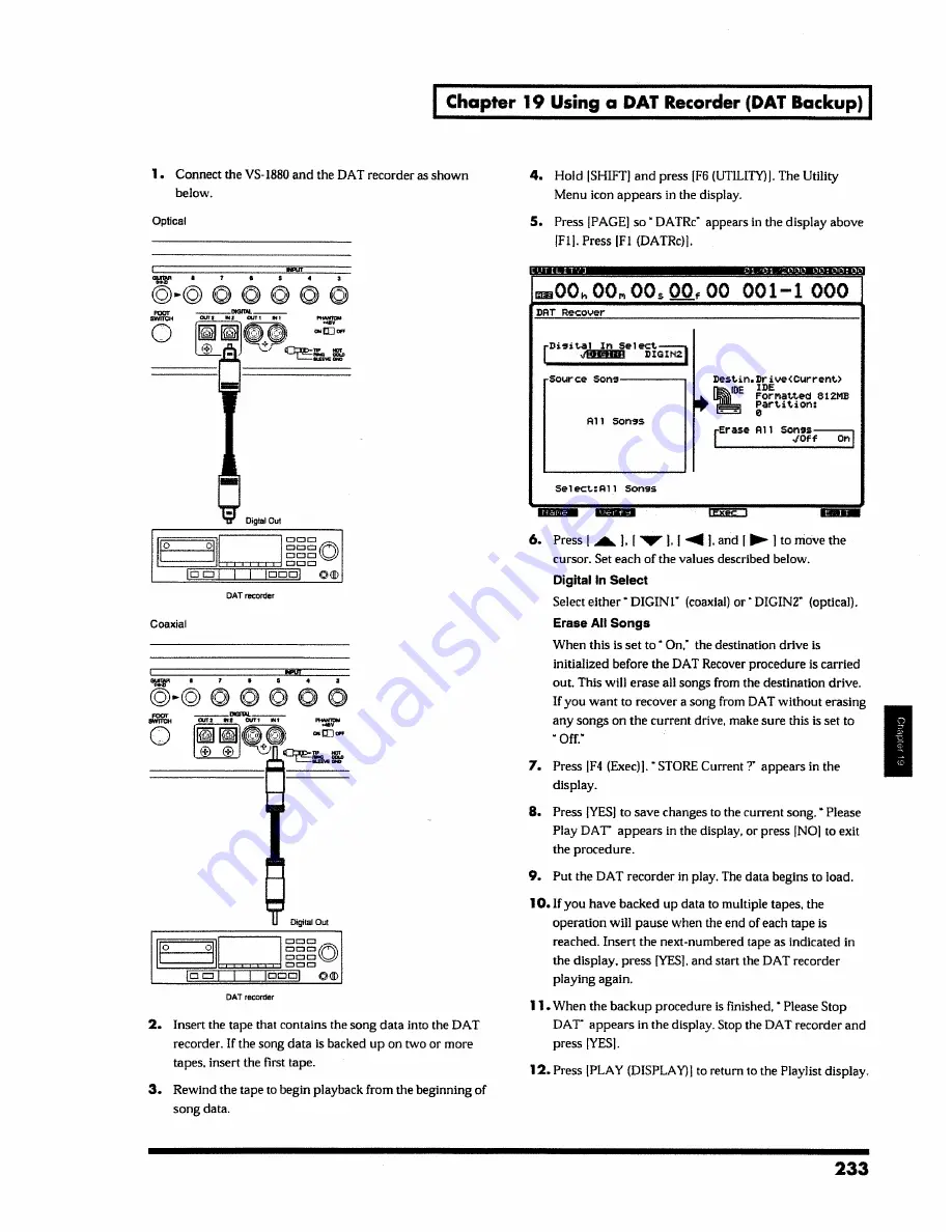 Roland VS-1880 Owner'S Manual Download Page 233