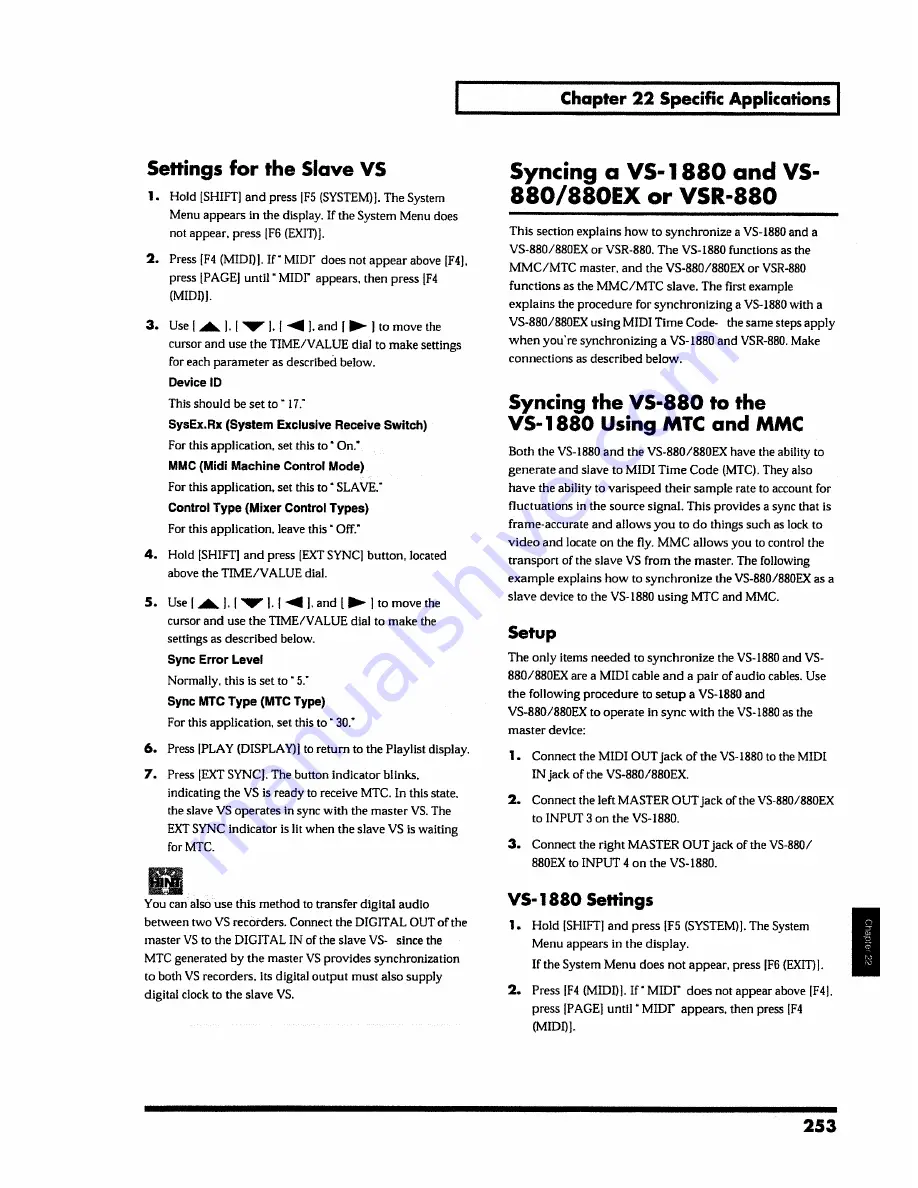 Roland VS-1880 Owner'S Manual Download Page 253