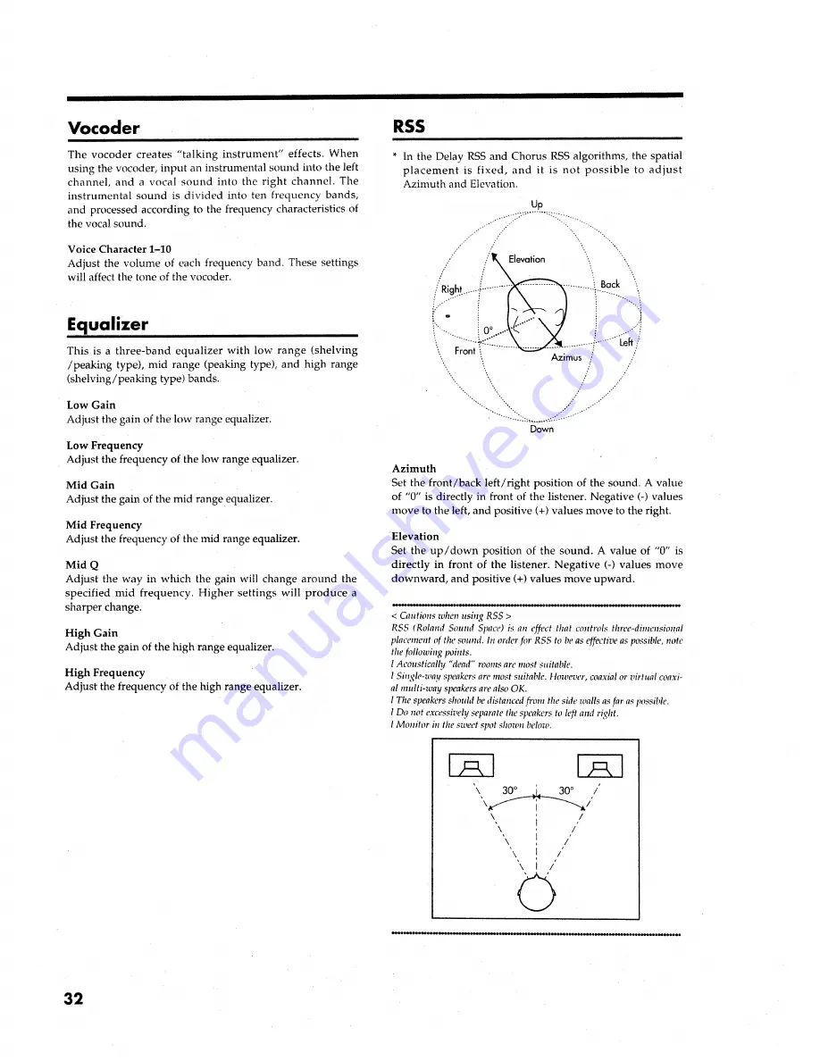 Roland VS8F-1 Owner'S Manual Download Page 32