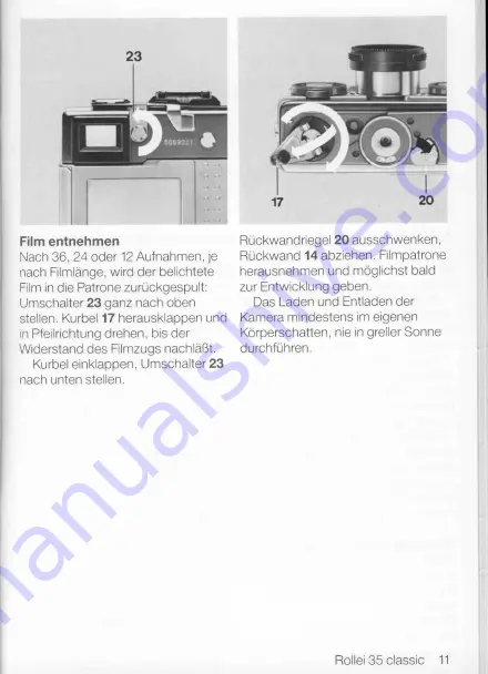 Rollei 35 Classic User Manual Download Page 12